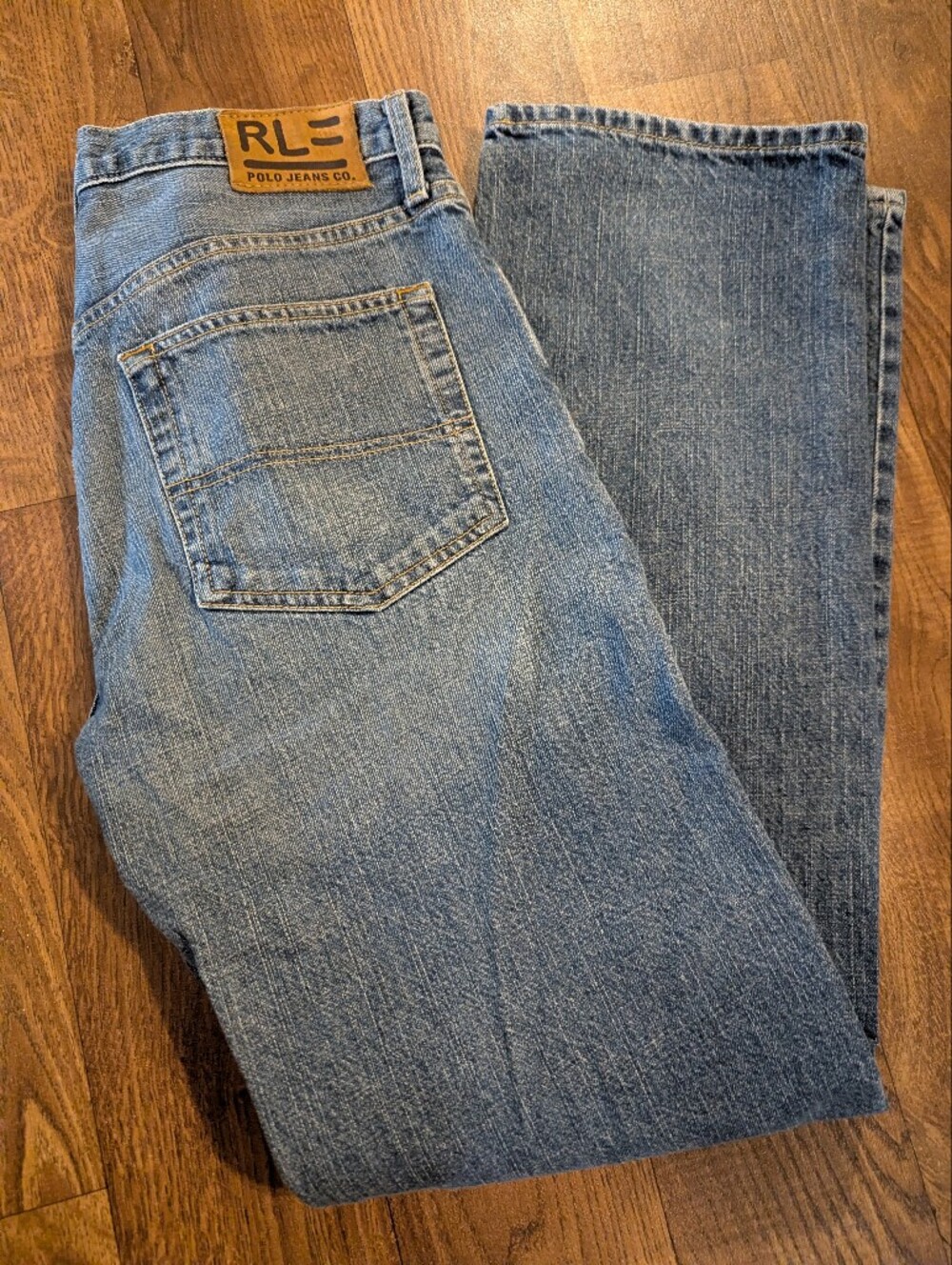 Polo Jeans Co RL Classic Jeans Mens 30x31 Blue Medium Wash Straight Denim Pants